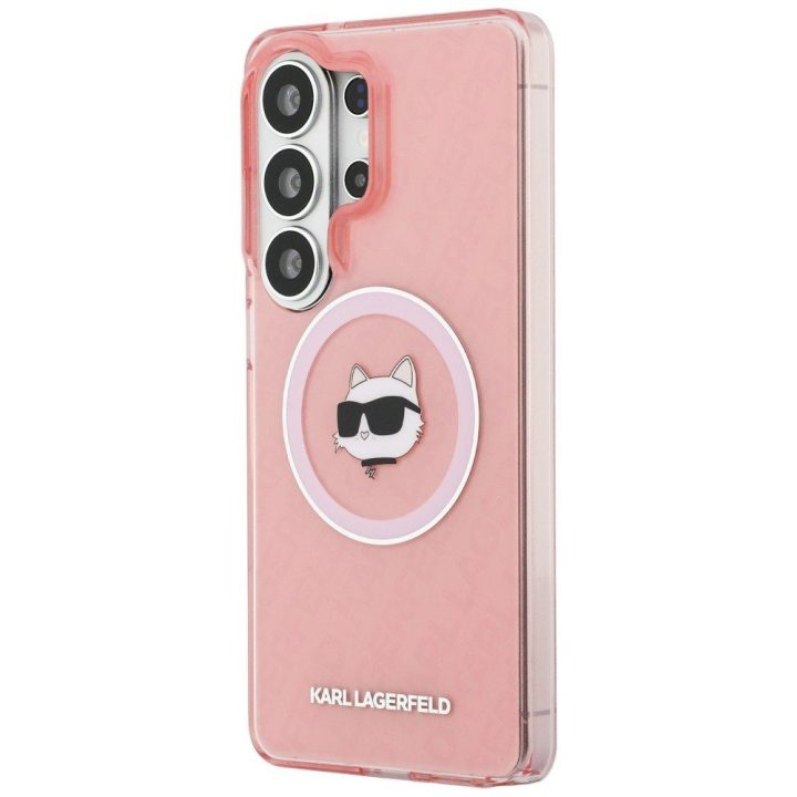 Karl Lagerfeld IML Choupette dėklas Samsung Galaxy S26 Ultra – rožinis