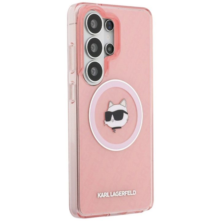 Karl Lagerfeld IML Choupette dėklas Samsung Galaxy S26 Ultra – rožinis