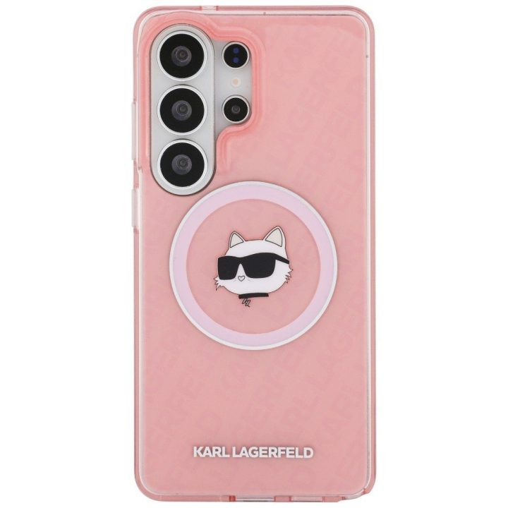 Karl Lagerfeld IML Choupette dėklas Samsung Galaxy S26 Ultra – rožinis