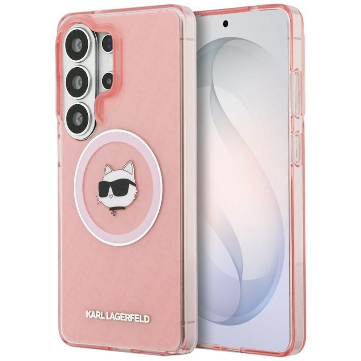 Karl Lagerfeld IML Choupette dėklas Samsung Galaxy S26 Ultra – rožinis