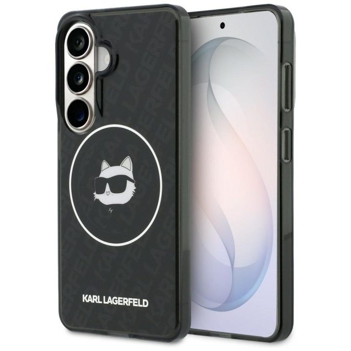 Karl Lagerfeld MagSafe dėklas Samsung Galaxy S26, juodas