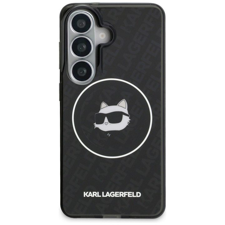 Karl Lagerfeld MagSafe dėklas Samsung Galaxy S26, juodas