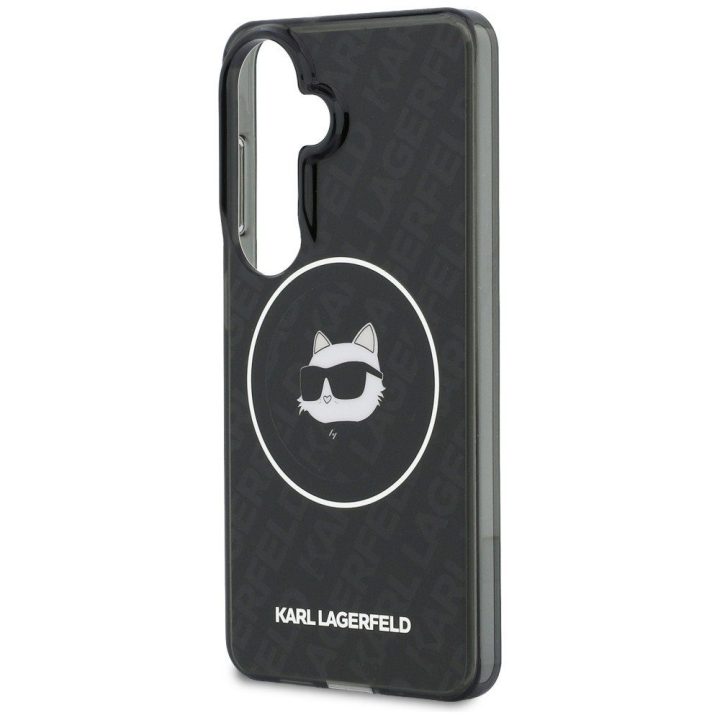 Karl Lagerfeld MagSafe dėklas Samsung Galaxy S26, juodas