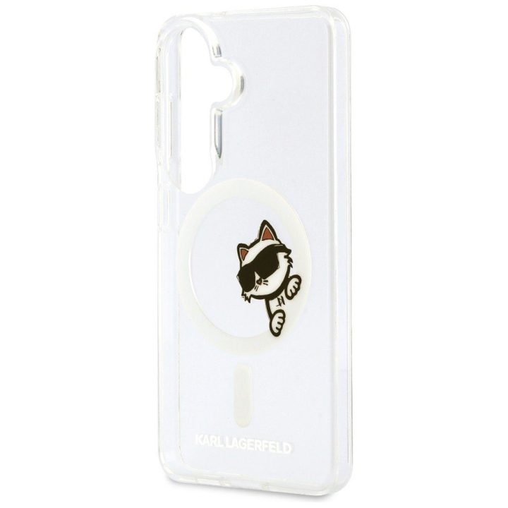 MagSafe apsauginis dėklas Samsung Galaxy S26, permatomas Karl Lagerfeld