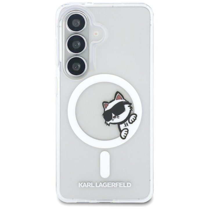MagSafe apsauginis dėklas Samsung Galaxy S26, permatomas Karl Lagerfeld