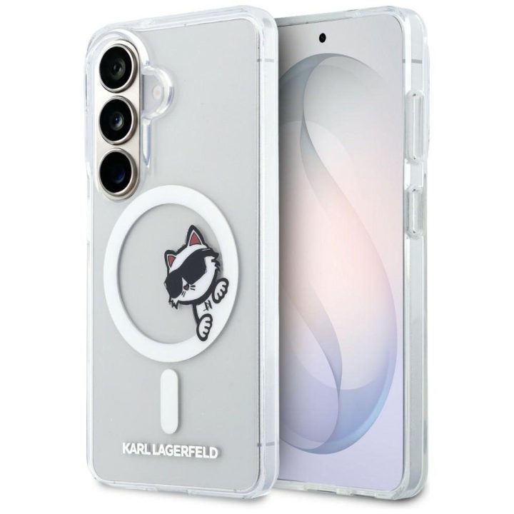 MagSafe apsauginis dėklas Samsung Galaxy S26, permatomas Karl Lagerfeld