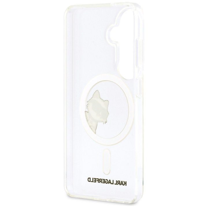 MagSafe apsauginis dėklas Samsung Galaxy S26, permatomas Karl Lagerfeld