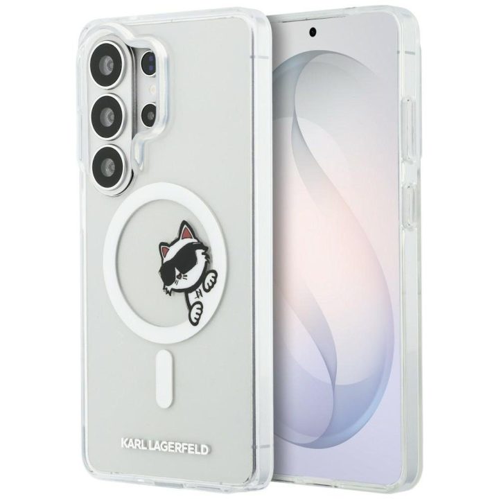 Karl Lagerfeld MagSafe dėklas Samsung Galaxy S26 Ultra, skaidrus