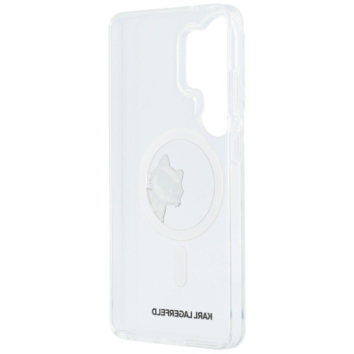Karl Lagerfeld MagSafe dėklas Samsung Galaxy S26 Ultra, skaidrus