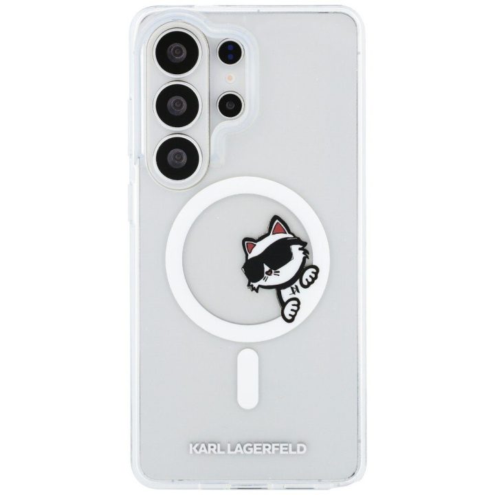 Karl Lagerfeld MagSafe dėklas Samsung Galaxy S26 Ultra, skaidrus