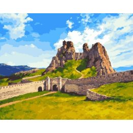 Tapyba pagal skaičius Kalnų tvirtovė 40 × 50 cm