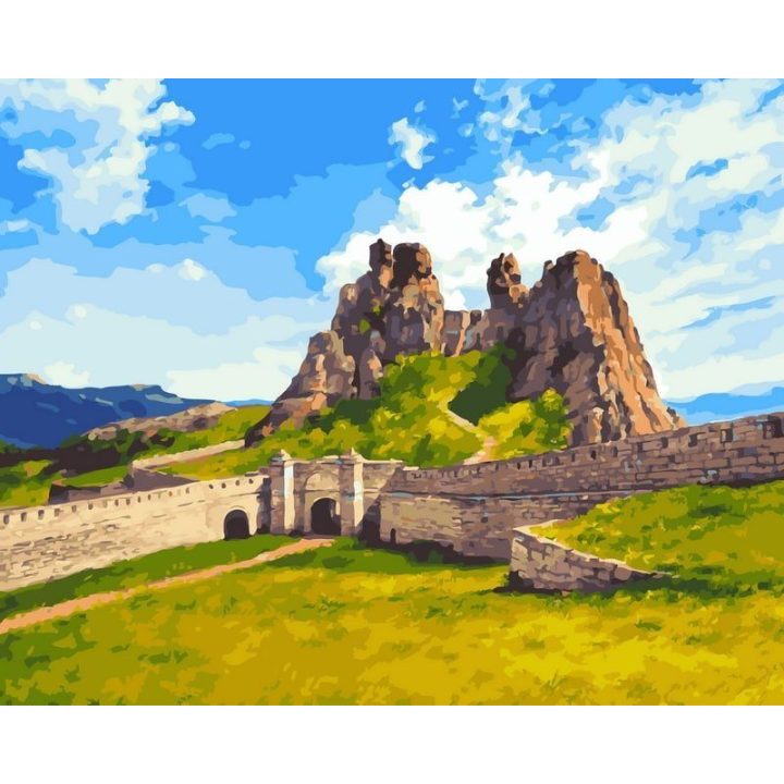 Tapyba pagal skaičius Kalnų tvirtovė 40 × 50 cm