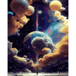 Tapyba pagal skaičius Kosminė fantazija 40 × 50 cm