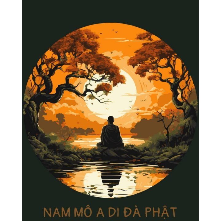 Tapyba pagal skaičius Rami meditacija 40 × 50 cm