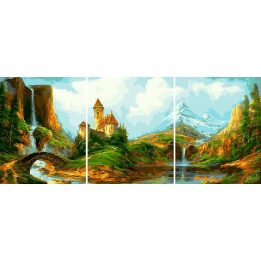 Tapyba pagal skaičius Pasakų pilis 40 × 50 × 3 cm