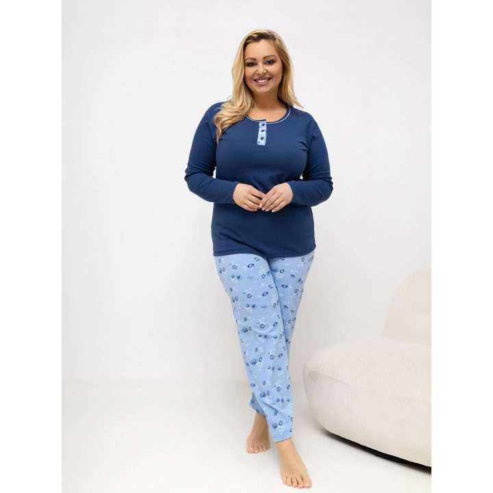 Moteriška pižama tamsiai mėlyna DU