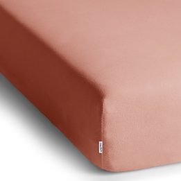 Paklodė su guma persiko spalvos 200-220x200+30 cm
