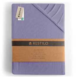 Paklodė su guma 220–240×220+30 levandų violetinė / auksinė