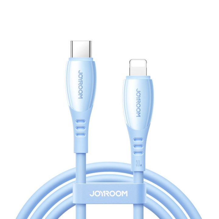 Įkrovimo kabelis USB-C į Lightning 1,2 m mėlynas Joyroom