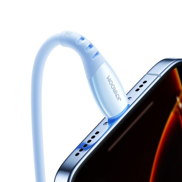 Įkrovimo kabelis USB-C į Lightning 1,2 m mėlynas Joyroom