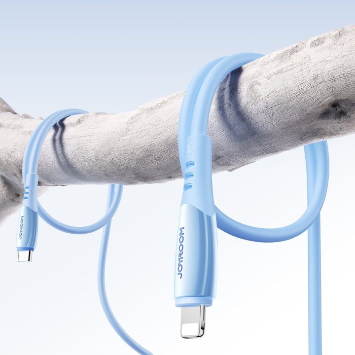 Įkrovimo kabelis USB-C į Lightning 1,2 m mėlynas Joyroom