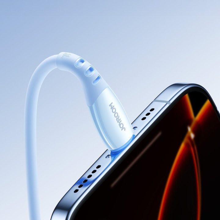 Įkrovimo kabelis USB-C į Lightning 1,2 m mėlynas Joyroom