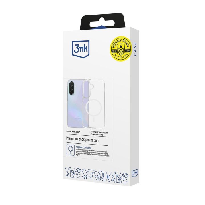 Dėklas Samsung Galaxy A37 Armor MagCase skaidrus 3mk
