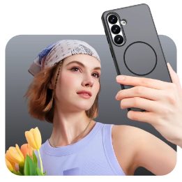 Dėklas Samsung Galaxy A37 magnetinis juodas Hybrid Armor