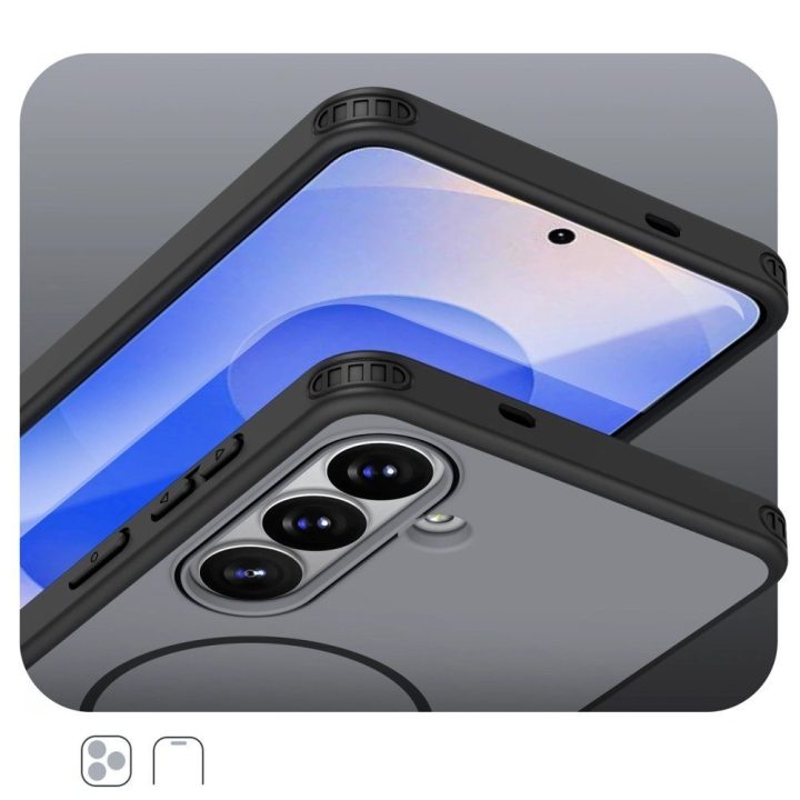 Dėklas Samsung Galaxy A37 magnetinis juodas Hybrid Armor
