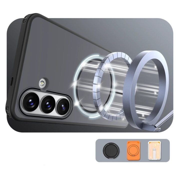 Dėklas Samsung Galaxy A37 magnetinis juodas Hybrid Armor