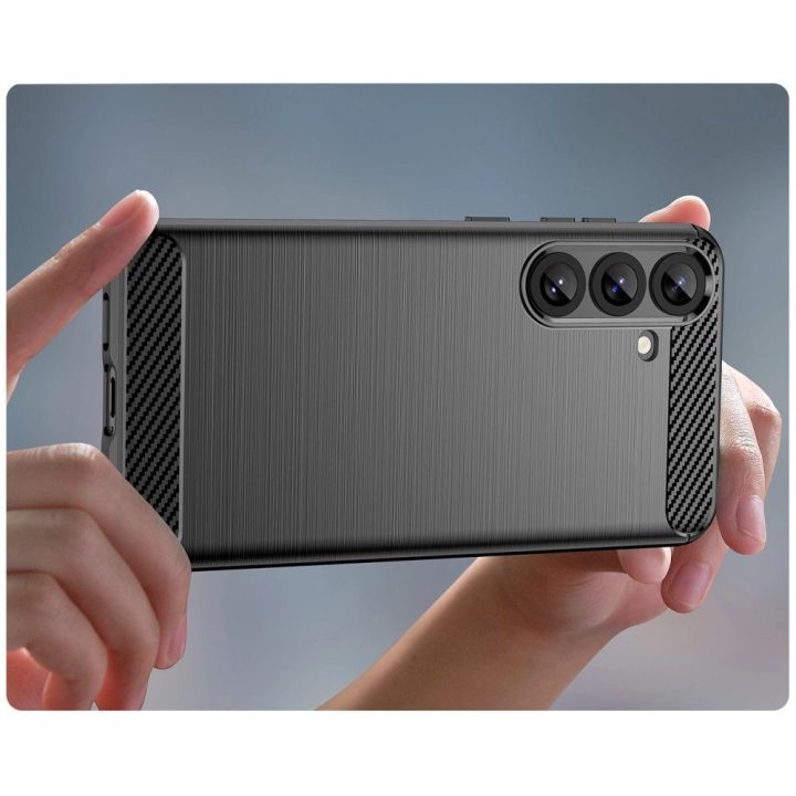 Dėklas Samsung Galaxy S26 juodas Carbon Case