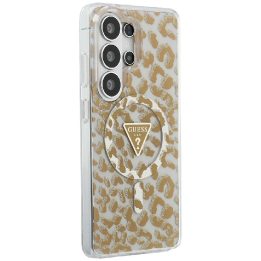 Dėklas leopardinis, rudas su MagSafe Guess