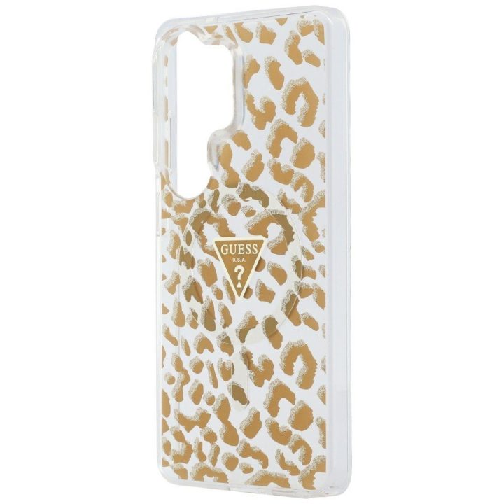 Dėklas leopardinis, rudas su MagSafe Guess