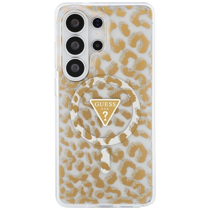 Dėklas leopardinis, rudas su MagSafe Guess
