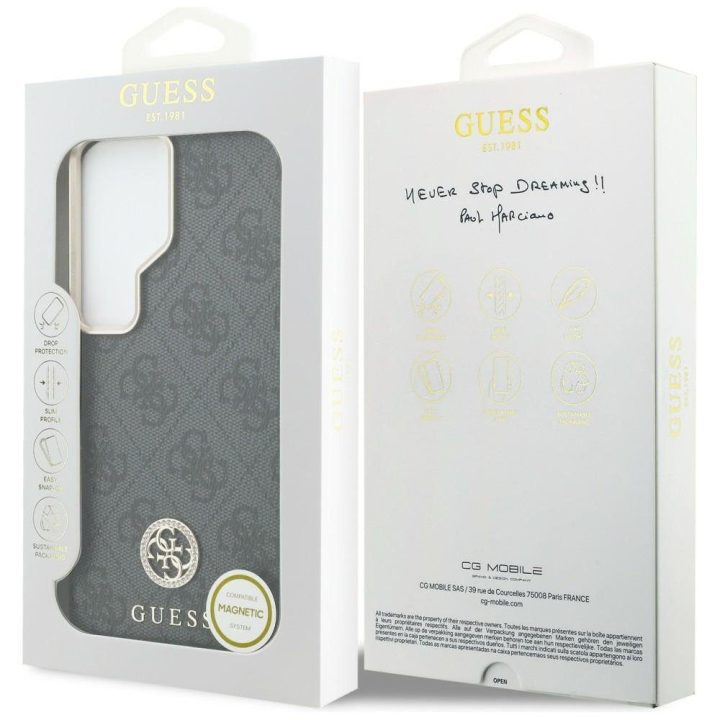 Dėklas Samsung Galaxy S26 Ultra 4G Rhinestone Round Logo Guess