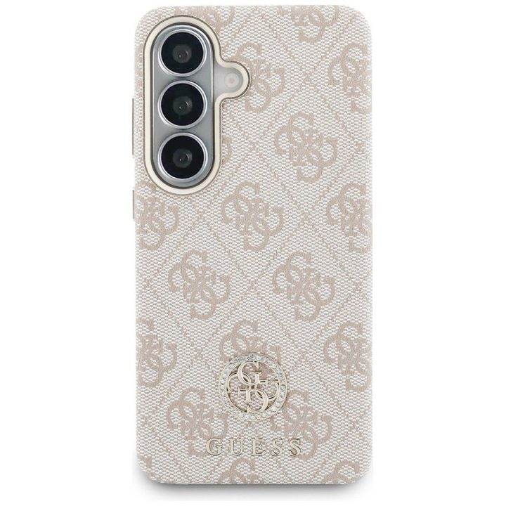 Dėklas Samsung Galaxy S26 su MagSafe rožinis Guess
