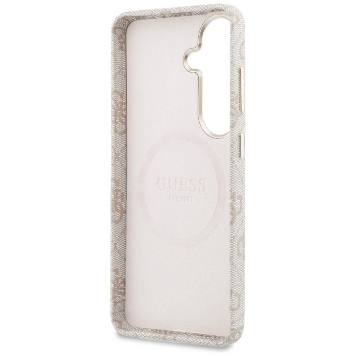 Dėklas Samsung Galaxy S26 su MagSafe rožinis Guess