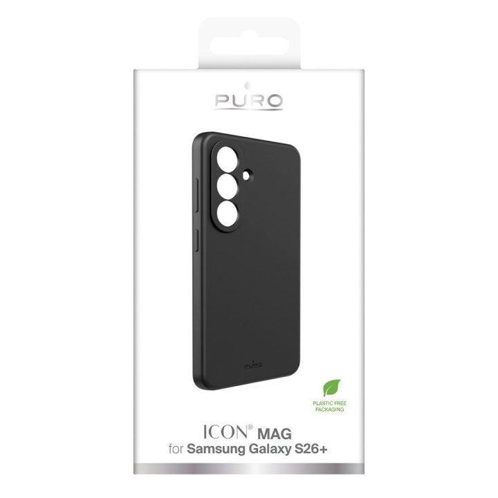 Dėklas Samsung Galaxy S26 Plus silikoninis juodas Puro
