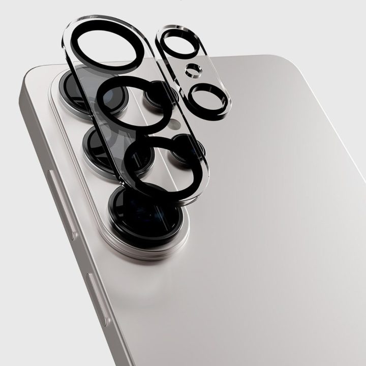 Kameros apsauginis stiklas Samsung Galaxy S26 Ultra, juodas rėmelis SBS