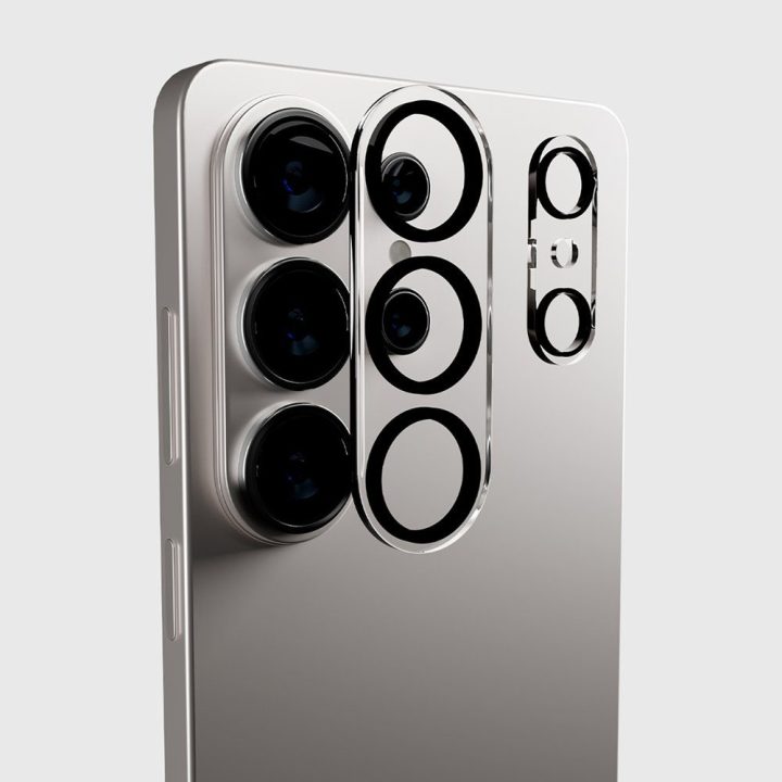 Kameros apsauginis stiklas Samsung Galaxy S26 Ultra, juodas rėmelis SBS