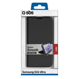 Dėklas Samsung Galaxy S26 Ultra su kortelių skyriumi, juodas – SBS