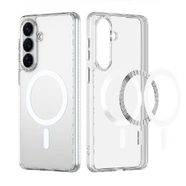 Dux Ducis Clin Mag dėklas, suderinamas su MagSafe — Samsung S26, skaidrus