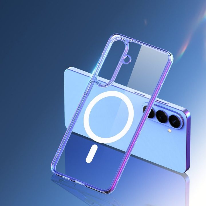 Dux Ducis Clin Mag dėklas, suderinamas su MagSafe — Samsung S26, skaidrus