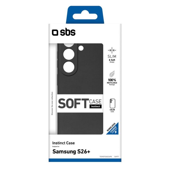 Dėklas Samsung Galaxy S26 Plus, plonas juodas SBS Instinct