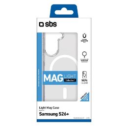 Dėklas Samsung Galaxy S26 Plus suderinamas su MagSafe, permatomas SBS