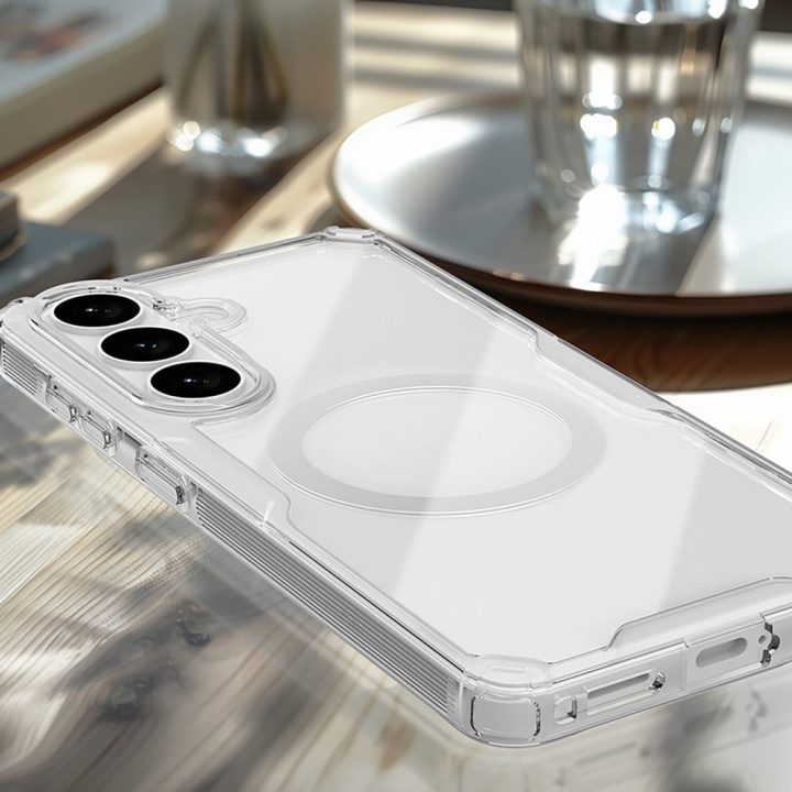 Dėklas Samsung Galaxy S26+ suderinamas su MagSafe, permatomas Nillkin