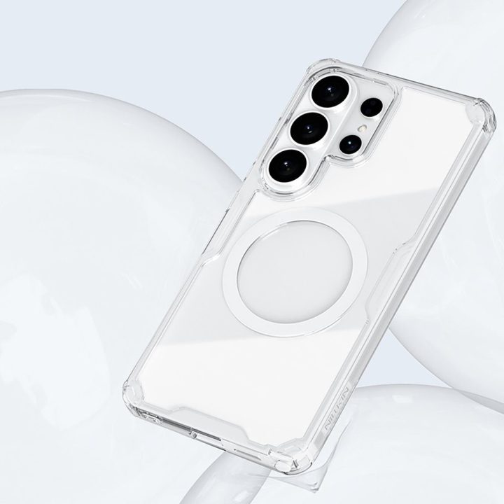Dėklas telefonui Samsung Galaxy S26 Ultra, MagSafe, baltas Nillkin