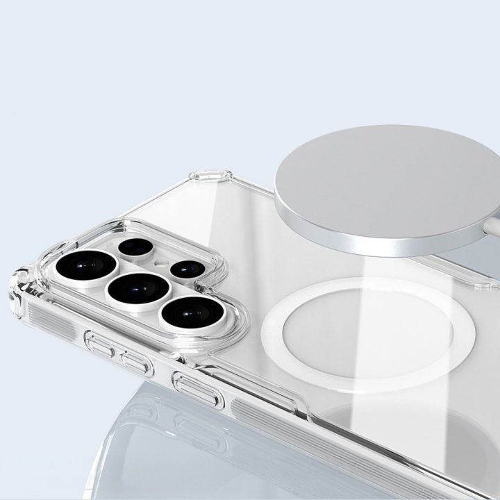 Dėklas telefonui Samsung Galaxy S26 Ultra, MagSafe, baltas Nillkin