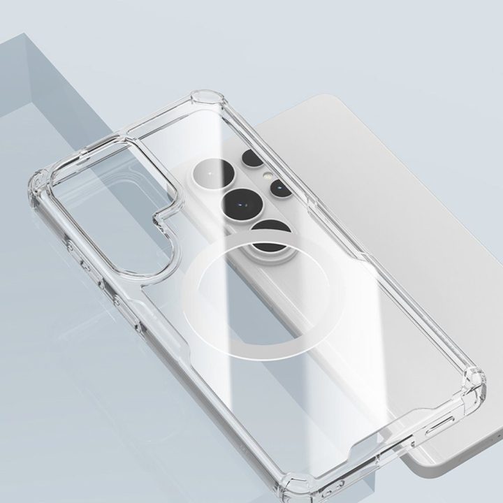 Dėklas telefonui Samsung Galaxy S26 Ultra, MagSafe, baltas Nillkin