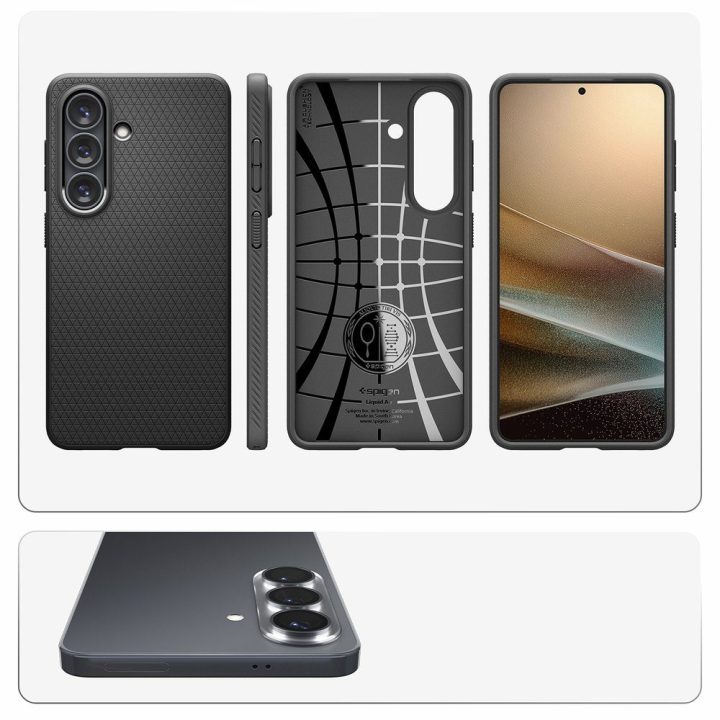 Dėklas Samsung Galaxy S26, plonas TPU, juodas Spigen